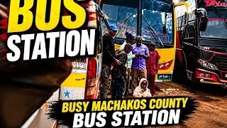 Busy Machakos country Bus station Nairobi Kenya 🇰🇪