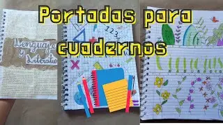 4 IDEAS de portadas para tus cuadernos📓✨ ¡¡Super Faciles y bonitas!!🥰