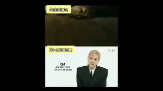 Rose ' Gone ' Autotune VS no Autotune 💗 # shorts