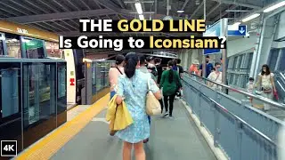 Bangkok NEW BTS Gold Line !! How to go to Iconsiam with the new Skytrain?