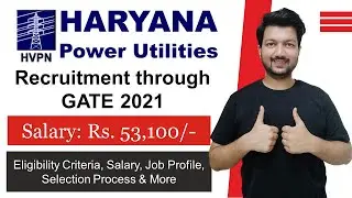 Haryana Power Utilities through GATE 2021 | PSU with GATE 2021 | Latest Job Updates | GATE 2021