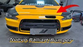 FRONT BUMPER RALLIART EN UN LANCER GTS?? 😱🔥 - (Pintamos e Instalamos) | ILLEGAL LEGENDS