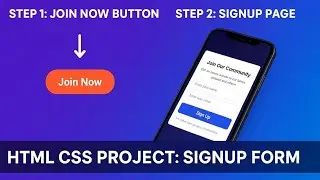 Create a Responsive Signup & Registration Form Using HTML and CSS | Modern UI Design Tutorial