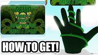 Slap Battles HOW TO GET DRUID GLOVE + GARDENS AND GHOULS BADGE in Slap Battles