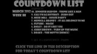 106 and Park Countdown List March 2012 - week III