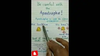 Use of apostrophe