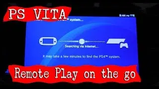 How do you setup a ps vita to play ps4 on the go?