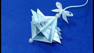 Super easy paper ornaments! Best ideas for room decoration. Unique Christmas tree ornaments