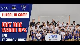 LNFS FUTSAL ID CAMP - NJ USA - DAY ONE WARM UPS - LED BY CHEMA JIMENEZ ALONSO