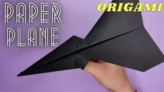 origami black|how to make an paper plane