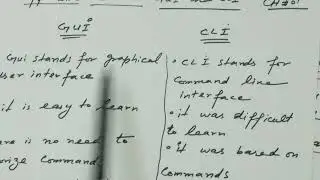 Chapter 1 operating system . Difference between GUI and CLI...