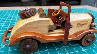COMO FAZER UM CARRINHO DE MADEIRA SIMPLES EM CASA (carrinho do pica-pau) #DIY #marcenaria