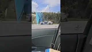 Police car accident with Ripped door off Camaro