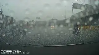 DDPAI Z50 - Rear - Wet Afternoon 2