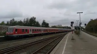 Husum Einfahrt 245 mit RE6 Schlex Ersatzzug