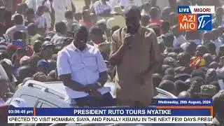 SHOCKING: See how estranged Luo Nyanza leaders were UNITED during President Ruto tour Migori