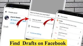 How to Find  Drafts on Facebook - Full Guide