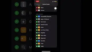 Control Centre Settings 