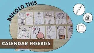 Calendar Freebies: a list of monthly printables to use in your planner - plus a bonus