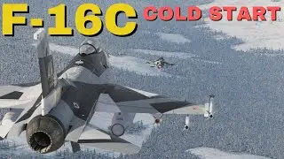 How to COLD START the F-16C VIPER | Tutorial | DCS World Gameplay