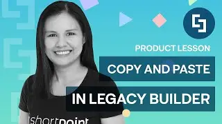 How to Copy and Paste SharePoint Page Content in ShortPoint Legacy Page Builder