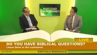 Kapitulo Bersikulo (Live stream) Episode 5-B with Bro. Ronald Obidos