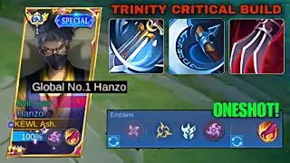 WTF DAMAGE! 😱 AUTO ONE HIT CRITICAL BUILD FOR HANZO ( please try)