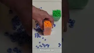 Blue, Orange and Green Beads