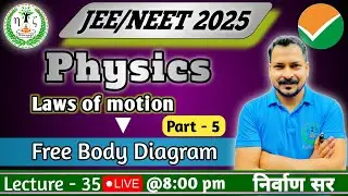 NEET 2025 PHYSICS | Free Body diagram (मुक्त पिण्ड आरेख ) Part-5 | Lecture-35 | BY ANKIT NIRWAAN SIR