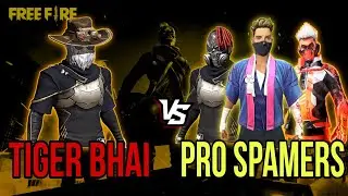 MR TIGER VS INDAIN HIGHEST LEVEL PLAYERS | OVER POWER SPAMER😨|  HARDE MODE !🔥