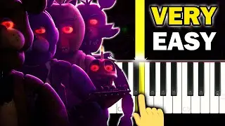 FNAF Movie (2023) - Main Theme - VERY EASY Piano tutorial