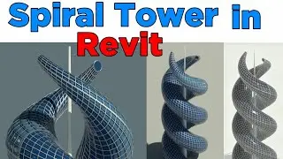 Revit tutorial (Day 81) Spiral tower in revit