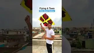 Flying 6 Tawa with Black Panther Manjha 🔥 #kitelover #6tawa #shortsfeed #kitefestival
