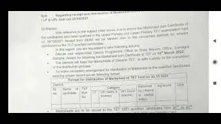 regarding original marksheet cum certificate Assam TET 2021 both LP and UP from district office