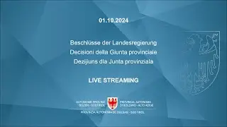 Decisioni della Giunta provinciale - 01.10.2024