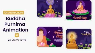 🪔 BUDDHA PURNIMA ANIMATED SCENE - FREE After Effects Template 🎨✨