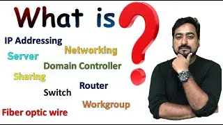 Networking concepts in Hindi | What is Server, Domain, Router, switch, Ip and   sharing?