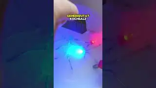 LEDs unter Wasser zum leuchten bringen #elektronik #spaß #technik
