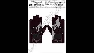 Men's Motowear Leather Metal at knuckle Gloves Design - By Masroor Khan