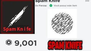 COMPREI A SPAM KNIFE DE 9000 ROBUX NO K.A.T!! - ROBLOX