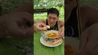 ginataang puso may saluyot at sugpo #pagkaingbukid #filipinofood #pagkaingpinoy #pinoyulam #mukbang