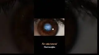 Learn the eye zoom effect!!! Full video is out check the description for link.