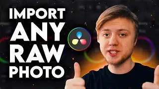Import ANY RAW Photo Into DaVinci Resolve! (Panasonic/Sony/Canon/etc)