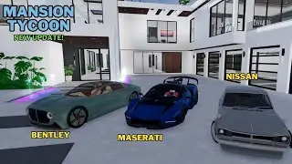 Roblox Mansion Tycoon New Cars! Update Showcase: CONCEPT BENTLEY!
