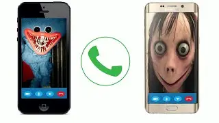 Momo vs Huggy waggy = Scary phone I Poppy Playtime Animation #36