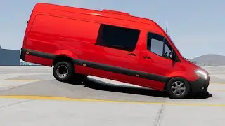 BeamNG Drive - Dually Mercedes Sprinter Van Suspension Testing