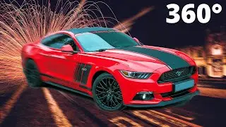 360 VR 🚘 MUSTANG GT Street Racing 4K