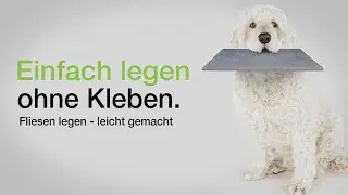 Drytile! Fliesenlegen ohne Kleber, do it yourself.