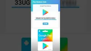 FREE GOOGLE PLAY REDEEM CODE | 