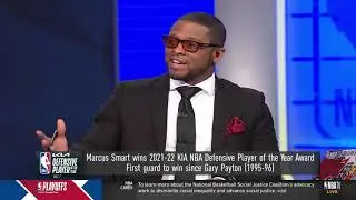 NBA GAMETIME talk about Marcus Smart winning the 2021 2022 KIA #DPOY. #nbahighlights
